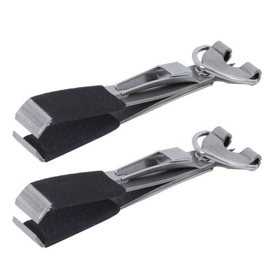 2 Pcs 4 in 1 Fly Line Clippers Fishing Knot Tying Tool Fly Fishing Quick Knot Tool Fast Nail Knotter Lines Clipper Hook Eye Cleaner with Retractor