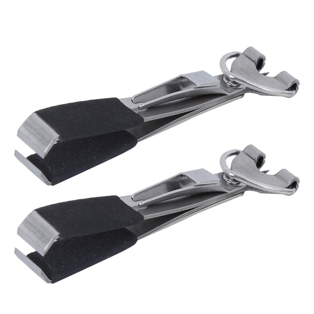 2 Pcs 4 in 1 Fly Line Clippers Fishing Knot Tying Tool Fly Fishing Quick Knot Tool Fast Nail Knotter Lines Clipper Hook Eye Cleaner with Retractor