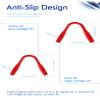 SAUCER Replacement Nose Pieces Pads for Oakley Split Time OO4129 Sunglass - Standard Red + Asian Fit Red view 3
