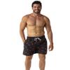 SILKWORLD Men's Swim Shorts Quick Dry Athletic Beach Trunks with Pockets (Pattern/Fish, Small) view 4