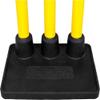 DSC Unisex's 1503326 Plastic Cricket Stumps Set with Rubber Base, Multi Color, One Size view 4