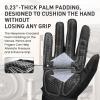 FINGER TEN Weightlifting Workout Gloves Full Finger with Wrist Strap Support, Padded Grip for Weight Lifting Gym Fitness Exercise Training Men Male (Full-Black, Large) view 3