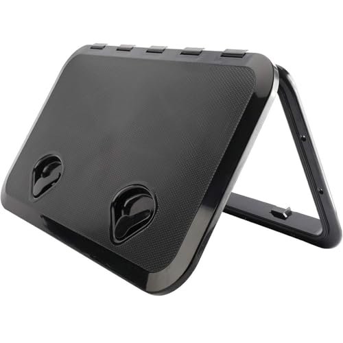 YaeMarine 24" x 14" Marine Boat Deck Access Hatch & Lid Boat Marine Caravan RV Black