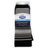 Dr. Scholl's Womens Graduated Compression Knee High - 1 & 2 Pair Packs Energizing Comfort And Fatigue Relief Sock, Black Solid/Gray Stripe, 4-10 US view 4