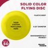 DISCOUNT PROMOS Custom Frisbees 9.25 inch. Set of 50, Personalized Bulk Pack - Fun Outdoor Games for Adults and Family - Yellow view 3