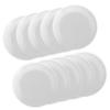 DISCOUNT PROMOS Frisbees 9.25 inch. Set of 10, Bulk Pack - Fun Outdoor Games for Adults and Family - White view 1