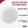 DISCOUNT PROMOS Frisbees 9.25 inch. Set of 10, Bulk Pack - Fun Outdoor Games for Adults and Family - White view 3