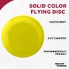 DISCOUNT PROMOS Frisbees 9.25 inch. Set of 10, Bulk Pack - Fun Outdoor Games for Adults and Family - Yellow view 3