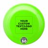 DISCOUNT PROMOS Custom Frisbees 9.25 inch. Set of 50, Personalized Bulk Pack - Fun Outdoor Games for Adults and Family - Neon Green view 1