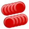 DISCOUNT PROMOS Frisbees 9.25 inch. Set of 10, Bulk Pack - Fun Outdoor Games for Adults and Family - Red view 1