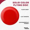 DISCOUNT PROMOS Frisbees 9.25 inch. Set of 10, Bulk Pack - Fun Outdoor Games for Adults and Family - Red view 3
