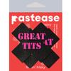 PASTEASE Sexy Pasties - Nipple Covers for Festivals, Raves, & Lingerie | Halloween Costume Accessory | Waterproof (Great Tits X Cross) view 3