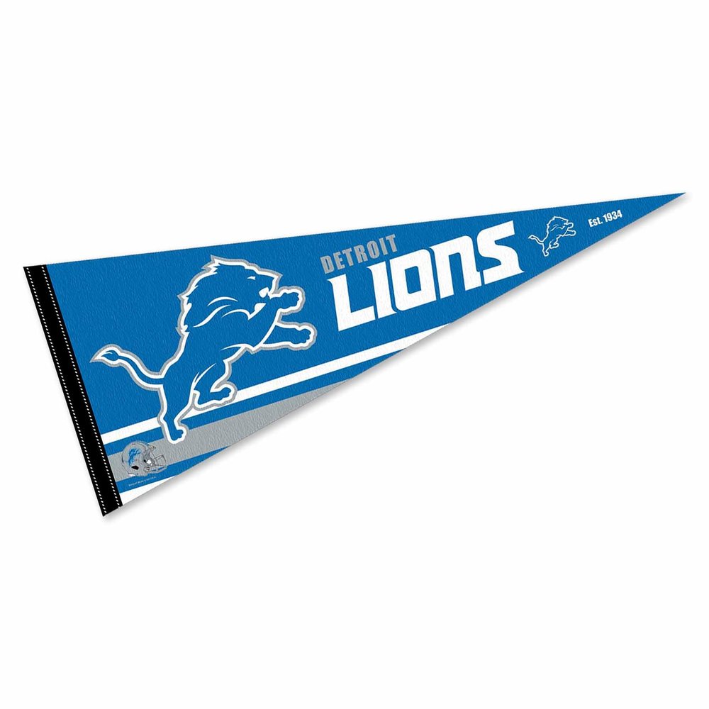 Detroit Lions Pennant Banner Flag