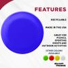DISCOUNT PROMOS Frisbees 9.25 inch. Set of 10, Bulk Pack - Fun Outdoor Games for Adults and Family - Reflex Blue view 2
