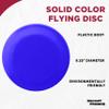 DISCOUNT PROMOS Frisbees 9.25 inch. Set of 10, Bulk Pack - Fun Outdoor Games for Adults and Family - Reflex Blue view 3