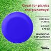 DISCOUNT PROMOS Frisbees 9.25 inch. Set of 10, Bulk Pack - Fun Outdoor Games for Adults and Family - Reflex Blue view 4