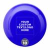 DISCOUNT PROMOS Custom Frisbees 9.25 inch. Set of 10, Personalized Bulk Pack - Fun Outdoor Games for Adults and Family - Reflex Blue view 1