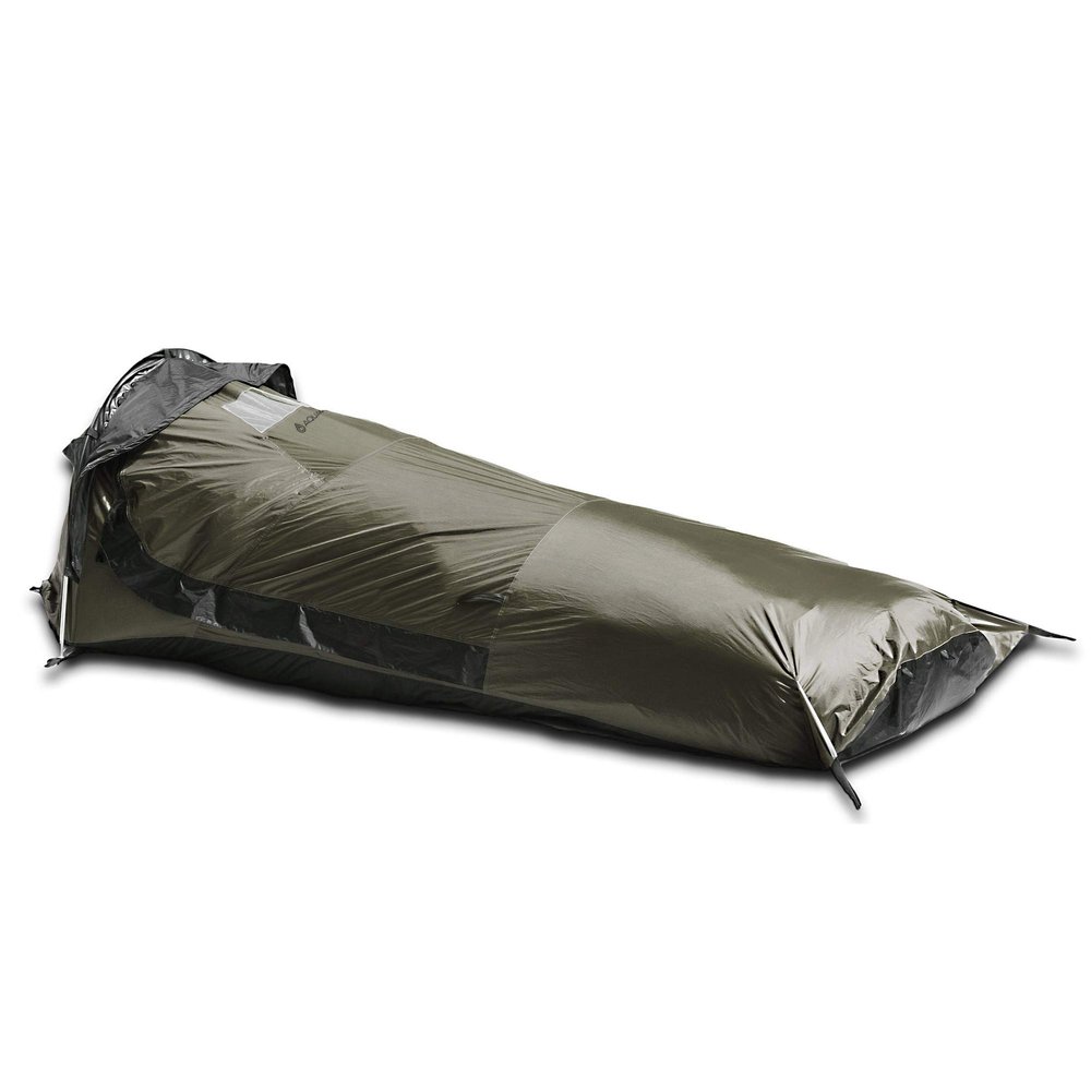 AquaQuest Hideaway Bivy Stealth Compact Single-Pole Waterproof Breathable with Mosquito Bug Net Mesh for Hunting, Hiking, Camping - Olive Drab