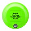 DISCOUNT PROMOS Custom Frisbees 9.25 inch. Set of 100, Personalized Bulk Pack - Fun Outdoor Games for Adults and Family - Neon Green view 1