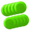 DISCOUNT PROMOS Frisbees 9.25 inch. Set of 10, Bulk Pack - Fun Outdoor Games for Adults and Family - Neon Green view 1