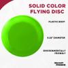 DISCOUNT PROMOS Frisbees 9.25 inch. Set of 10, Bulk Pack - Fun Outdoor Games for Adults and Family - Neon Green view 3