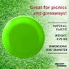 DISCOUNT PROMOS Frisbees 9.25 inch. Set of 10, Bulk Pack - Fun Outdoor Games for Adults and Family - Neon Green view 4
