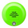DISCOUNT PROMOS Custom Frisbees 9.25 inch. Set of 10, Personalized Bulk Pack - Fun Outdoor Games for Adults and Family - Neon Green view 1