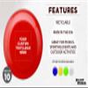 DISCOUNT PROMOS Custom Frisbees 9.25 inch. Set of 10, Personalized Bulk Pack - Fun Outdoor Games for Adults and Family - Red view 2