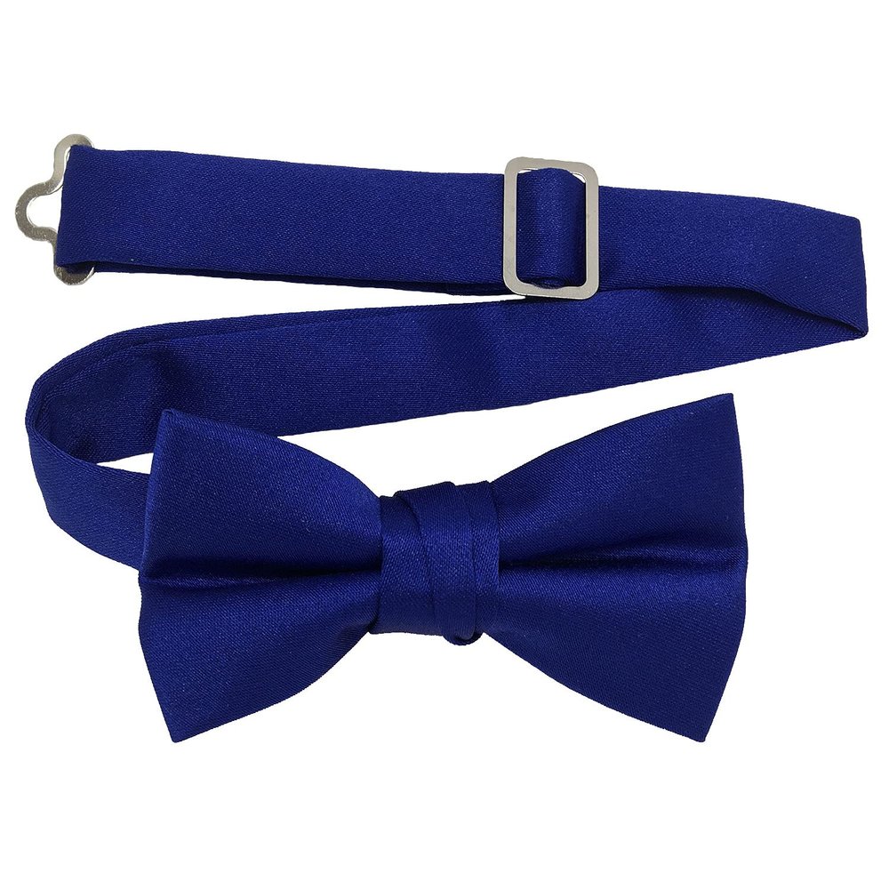Spencer J's Mens and Boys Pre-Tied Bowtie Large Variety of Colors (Royal, Youth (Age 7-13))