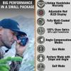 Astra Optix OTX/HTX1600 1760yd Laser rangefinder for Hunting, Shooting and Golfing with Red OLED/HD LCD Fast 0.10s and Accurate +/-1yd (OTX1600 1760yd Red OLED) view 2