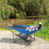 Mac Sports H900S-100 Topnotch Heavy Duty Multi-Use Outdoor Camping Portable Folding Hammock (Blue/Gray) view 2
