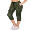 ALWAYS Womens Cargo Capri Jogger Sweatpants with Pockets  Super Soft Stretch Lounge Pants, Casual Joggers for Women, Daily Wear & Travel, Space Dye Olive M view 1