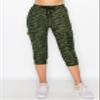 ALWAYS Womens Cargo Capri Jogger Sweatpants with Pockets  Super Soft Stretch Lounge Pants, Casual Joggers for Women, Daily Wear & Travel, Space Dye Olive M view 2