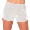 ALWAYS Women's Velvet Pajama Shorts - Premium Soft Fluffy Plush Lounge PJ Short Pants Ivory M view 2