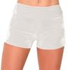 ALWAYS Women's Velvet Pajama Shorts - Premium Soft Fluffy Plush Lounge PJ Short Pants Ivory M view 3