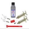 BleedZone Avid, Formula, and Hayes Dominion Brake Bleed Kit with 2 Syringes, 2 Hose Fittings and Fastener - DOT 5.1 Brake Fluid, Hydraulic Bike Brake Bleed Kit for Better Braking Performance - Pro view 2