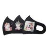 Kids Character Unicorn Reuseable Face Covering with Valve, Set of 3 Black (Pink Unicorn) view 1