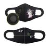 Kids Character Unicorn Reuseable Face Covering with Valve, Set of 3 Black (Pink Unicorn) view 2