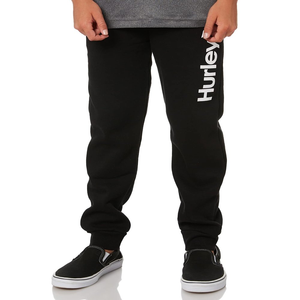 Boys' Hurley One and Only Logo Fleece Joggers BLACK / S