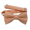 Spencer J's Mens and Boys Pre-Tied Bowtie Large Variety of Colors (Peach, Youth (Age 7-13)) view 1