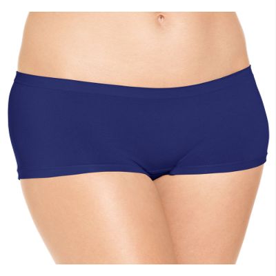 Jenni by Jennifer Moore Womens Underwear Lingerie Boyshort Panty Navy S