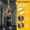 XMYANG Heavy Duty Boxing Bag Hanger Strap Mount - Yellow, Supports Up to 1000lbs, Adjustable Length 40-80in, Reduces Noise, Ideal for Boxing, Muay Thai, MMA, Adults & Youth view 2