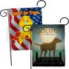 Breeze Decor Golden Pond Garden Flag Pack Dog Puppy Spoiled Paw Canine Fur Pet Nature Farm Animal Creature Support Our Troops House Banner Small Yard Gift Double-Sided, Made in USA view 1