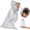 Cozysilk 100% Mulberry Silk Sleeping Bag Liner - 19 Momme Silk Single Size Sleep Sack, Lightweight Travel and Camping Sheet for Hotel (Light Grey, Single Luxury - 41 x 87 inch) view 1