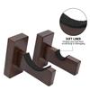 TOBWOLF 2PCS Baseball Bat Display Case, Baseball Bat Hanger Holder, Wall Mount Baseball Bat Horizontal Rack, Baseball Bat Bracket - Brown view 3