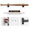 TOBWOLF 2PCS Baseball Bat Display Case, Baseball Bat Hanger Holder, Wall Mount Baseball Bat Horizontal Rack, Baseball Bat Bracket - Black view 4