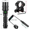 WINDFIRE Green Light Flashlight for Hunting 350 Yards Predator Coyote Hog Lights Tactical Flashlights USB Rechargeable with Picatinny Rail Mount, Remote Pressure Switch view 4