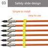 ZSHJGJR 30.5 Inch Archery Bowfishing Arrows Fiberglass Bow Fishing Hunting Arrows with 8mm Broadhead Safety Slides for Compound Recurve Bow 6 or 12pcs (6 PCS) view 4