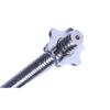 4ft - Curl Barbell Bar - 1 Inch Diameter Weightlifing Bar with 2 x Nuts,Straight view 2