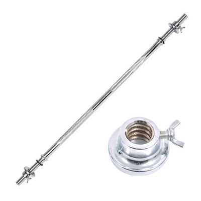 Barbell Weightlifting Straight & Curl Bar, 4ft / 5ft Length Suitable for 1 inch / 25mm Diameter Weight Panel, Max Load 120kg, Chrome-Plated Knurled Handle,Straight,5ft